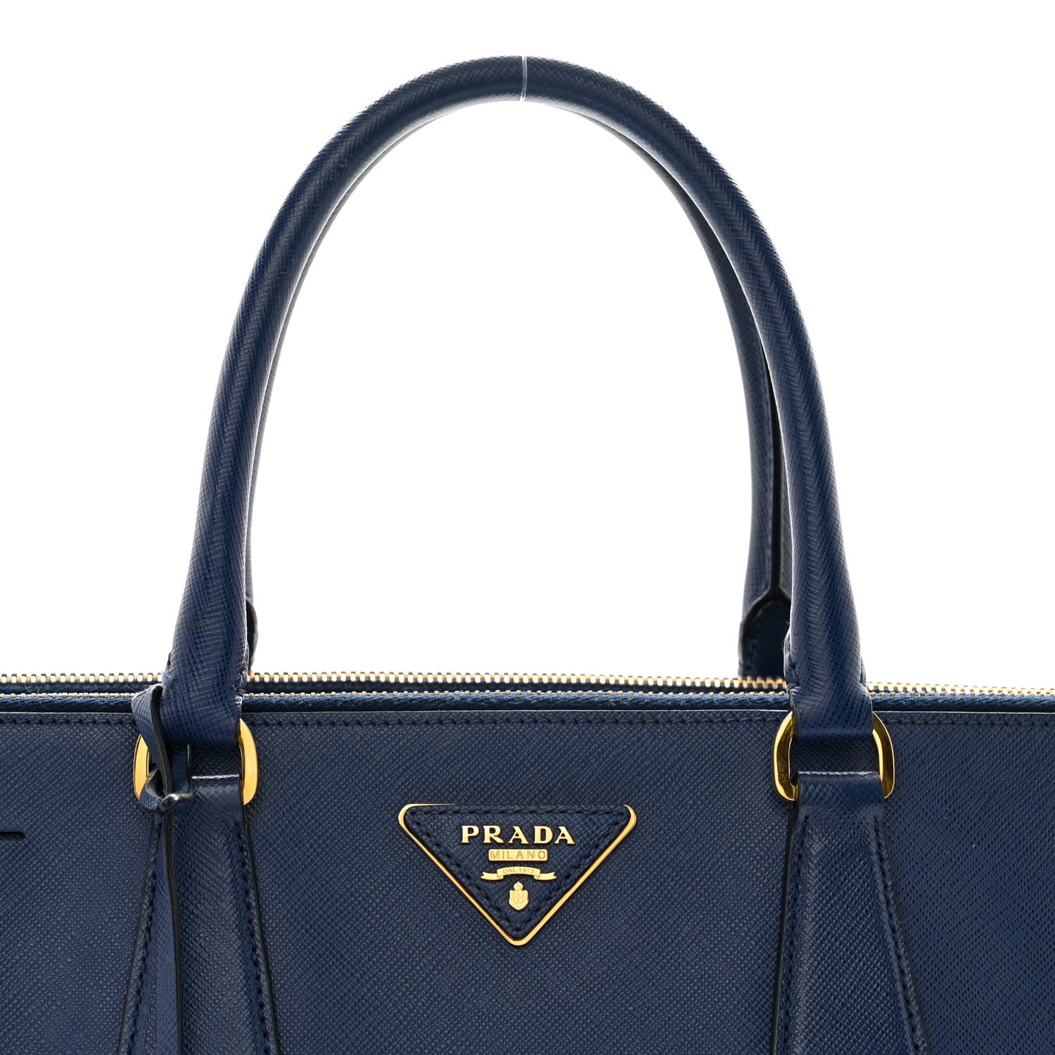 Prada Saffiano Large Galleria Double Zip Tote Bluette 5 of 12