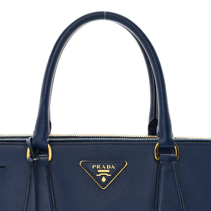 Prada Saffiano Large Galleria Double Zip Tote Bluette 5 of 12
