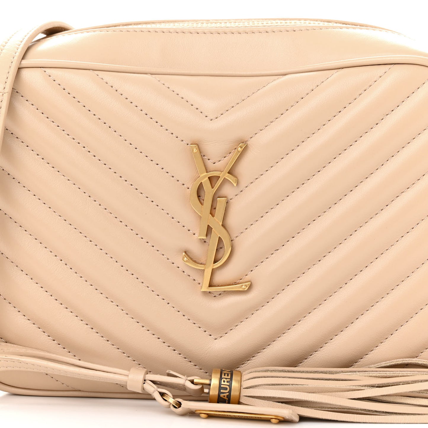 Calfskin Matelasse Monogram Lou Camera Bag Nude Powder