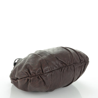 Gucci Guccissima Medium Hysteria Top Handle Bag Chocolate 4 of 9