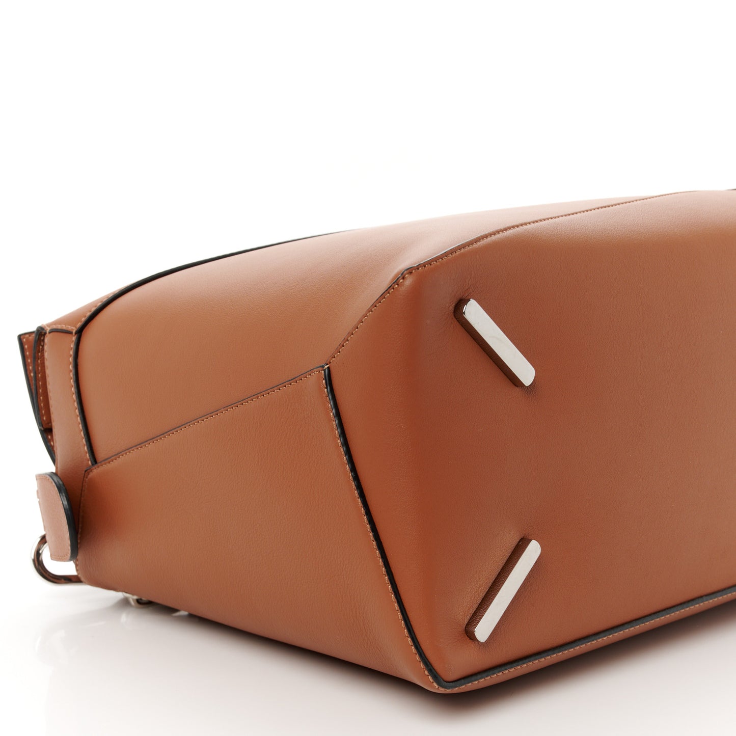 Calfskin Large Puzzle Edge Bag Tan