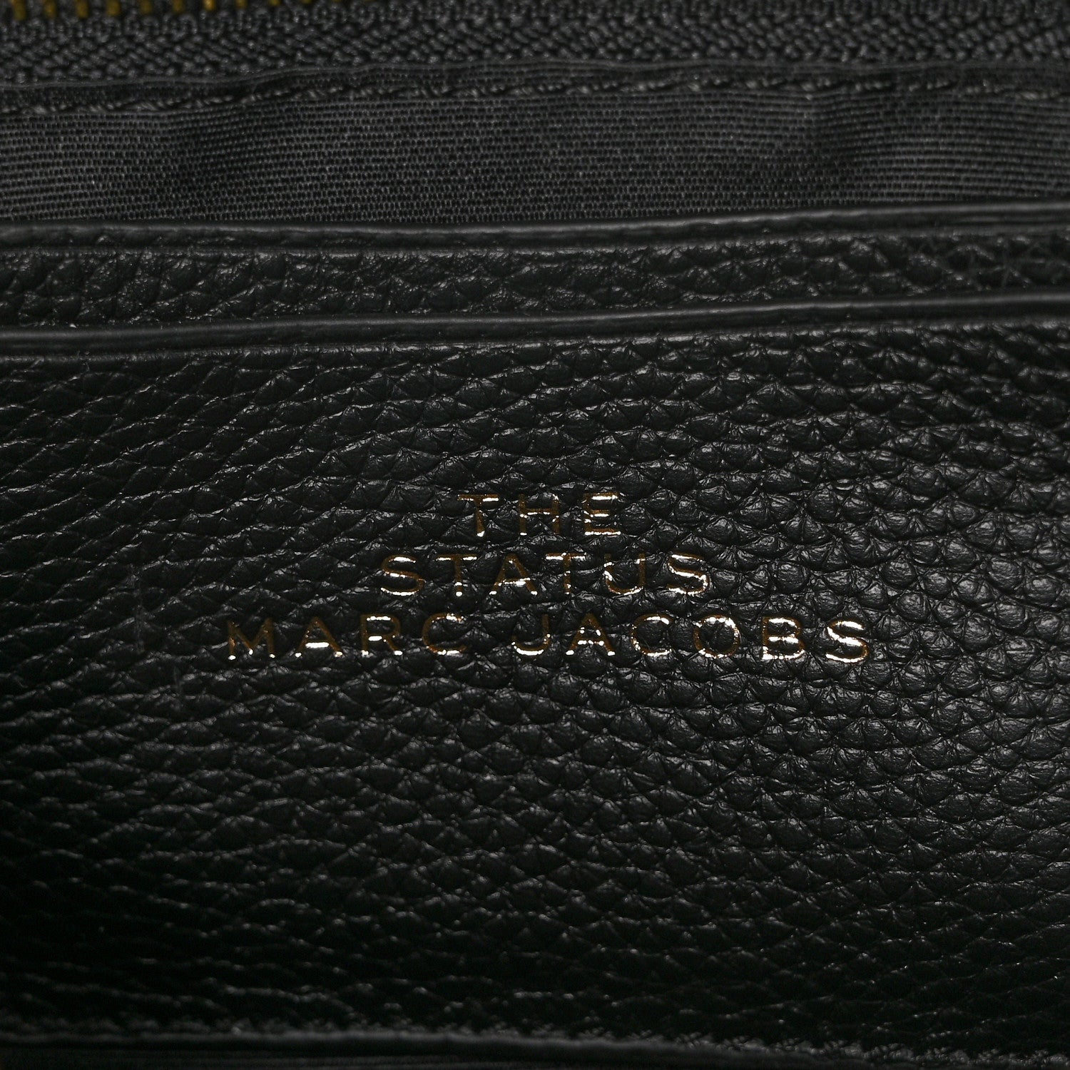 Marc Jacobs Grained Calfskin Quilted Double Stitched The Status Flap Crossbody Bag Black 6 of 8