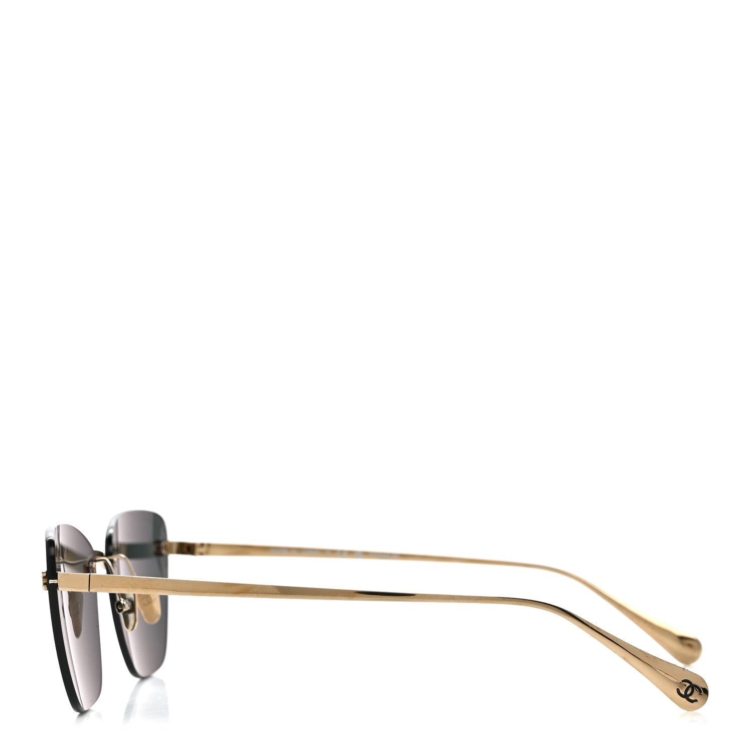 Chanel Titanium Cat Eye CC Sunglasses 4286-T Light Gold 2 of 7