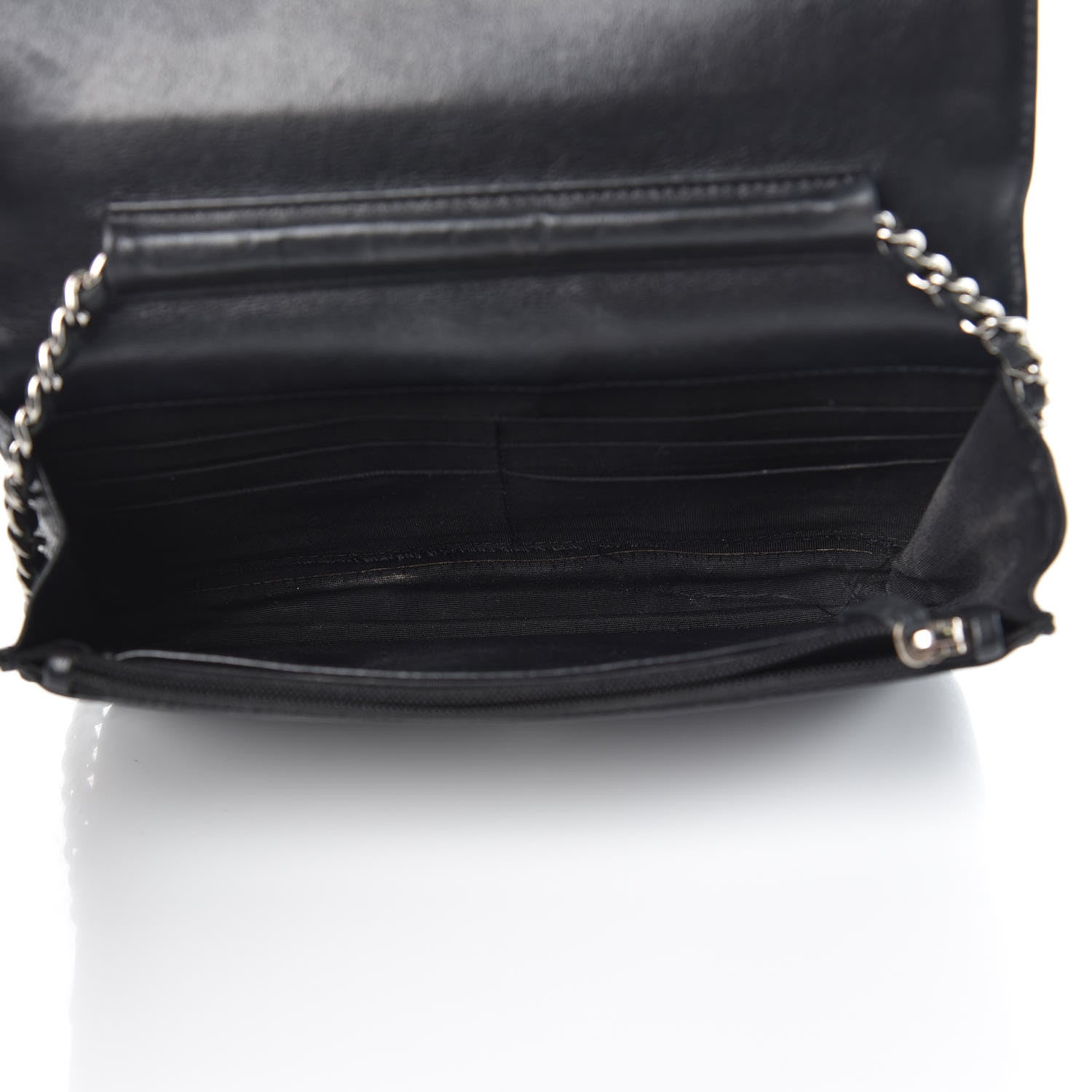 Chanel Caviar Sevruga Wallet On Chain WOC Black 5 of 23
