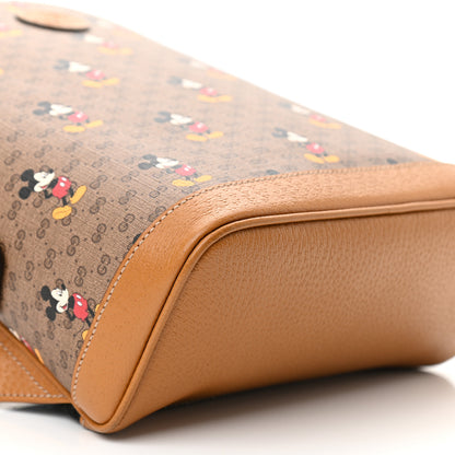 Gucci X DISNEY Mini Vintage GG Supreme Monogram Mickey Mouse Small Dome Backpack Beige Vintage Sun Oil 17 of 20