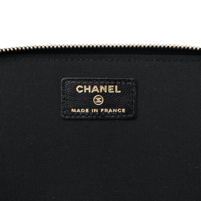 Chanel Lambskin Quilted Small Top Handle Vanity Case With Chain Black 6 of 10