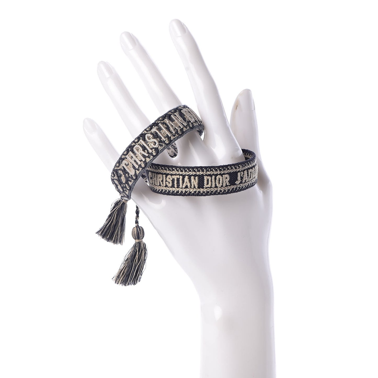 Woven Cotton J'Adior Friendship Bracelet Set Navy