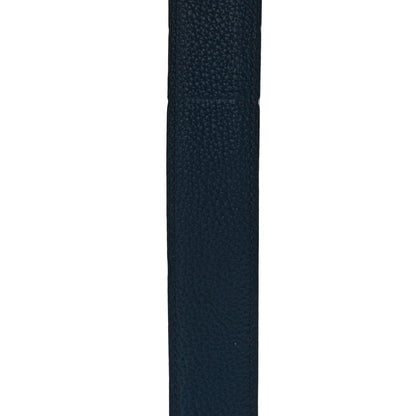 Hermes Box Togo 32mm Martelee H Belt 95 38 Black Bleu De Prusse 5 of 5