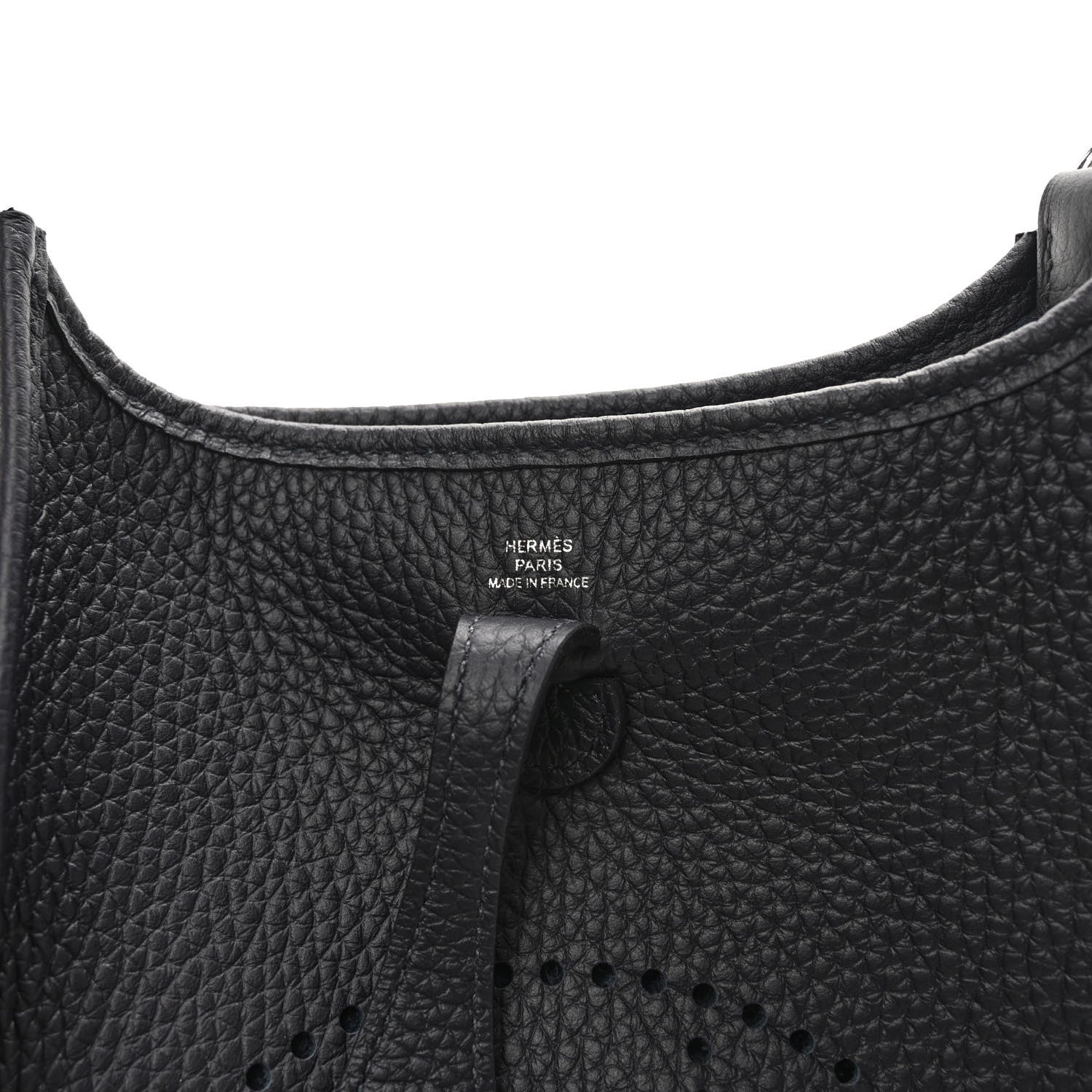 Hermes Taurillon Clemence Zigzag Evelyne TPM Caban Black Bleu Zellige Indigo 5 of 8