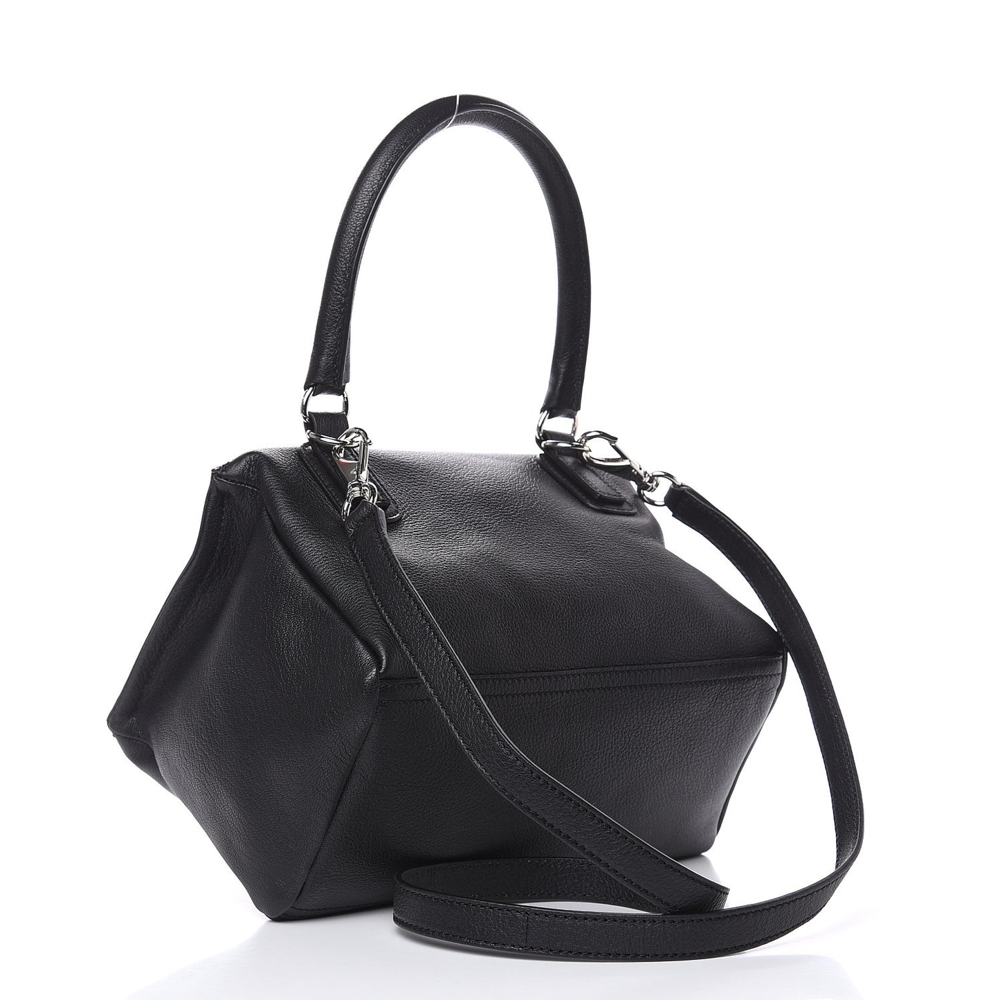 Sugar Goatskin Small Pandora Black