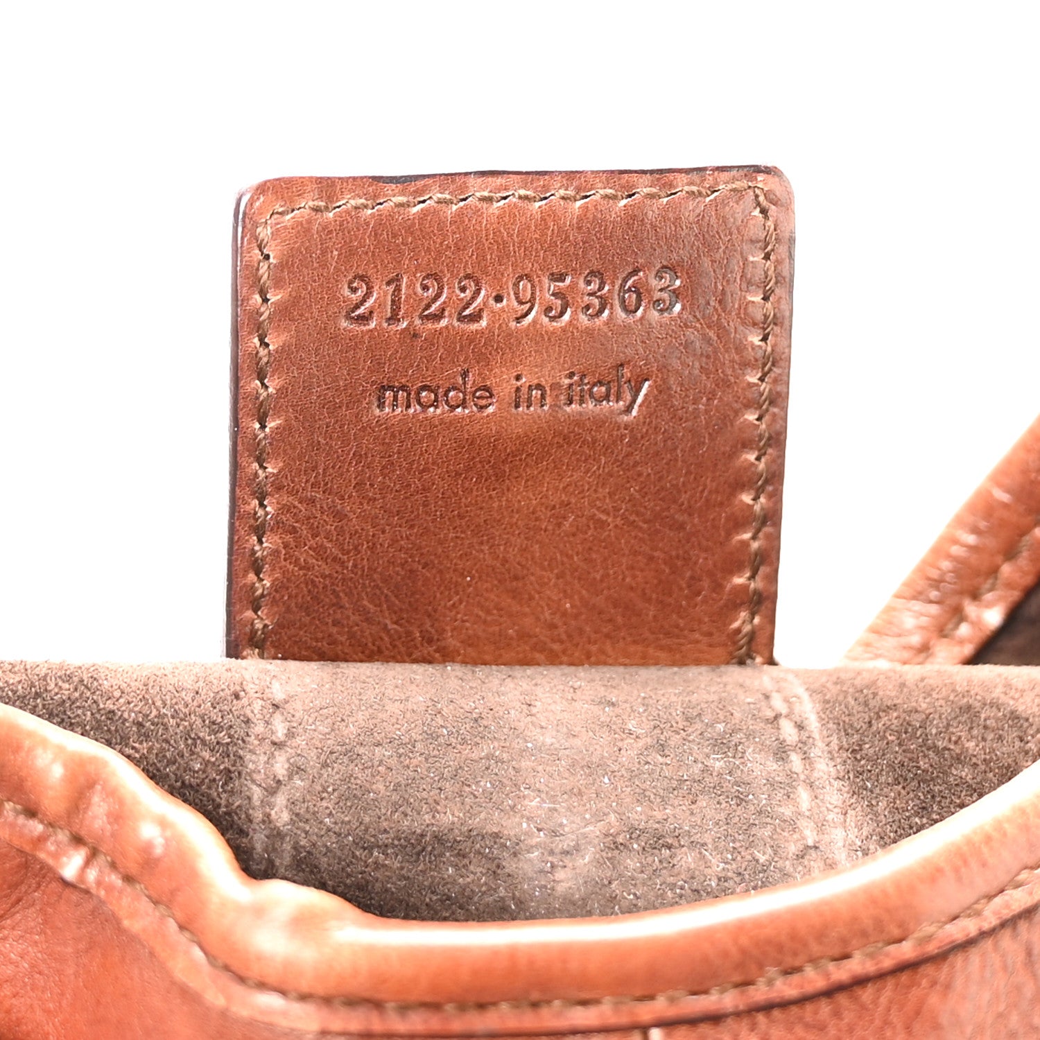 Saint Laurent Buffalo Mombasa Horn Hobo Brown 7 of 10