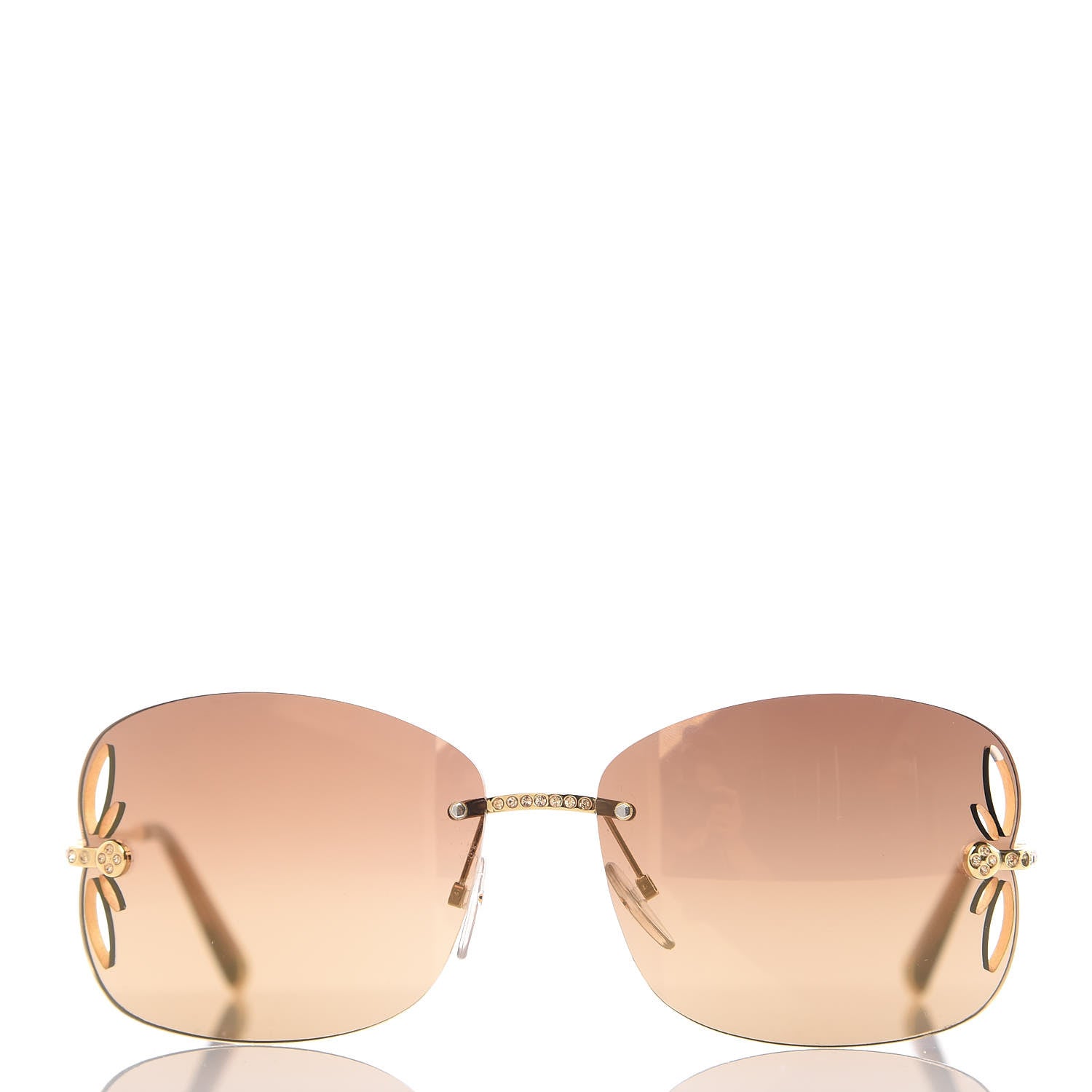 Louis Vuitton Lily Strass Sunglasses Z0640U Light Umber 3 of 7