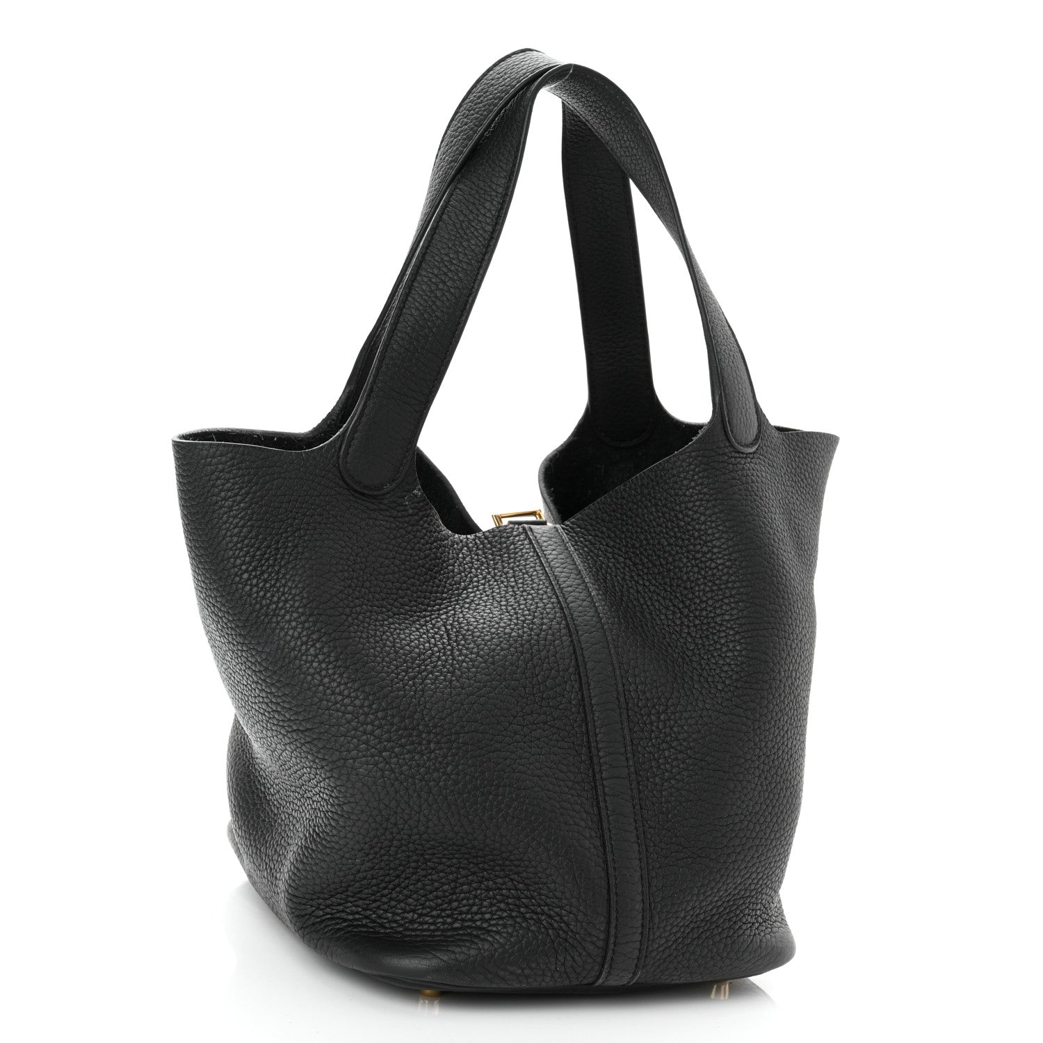 Hermes Taurillon Clemence Picotin Lock 22 MM Black 3 of 9