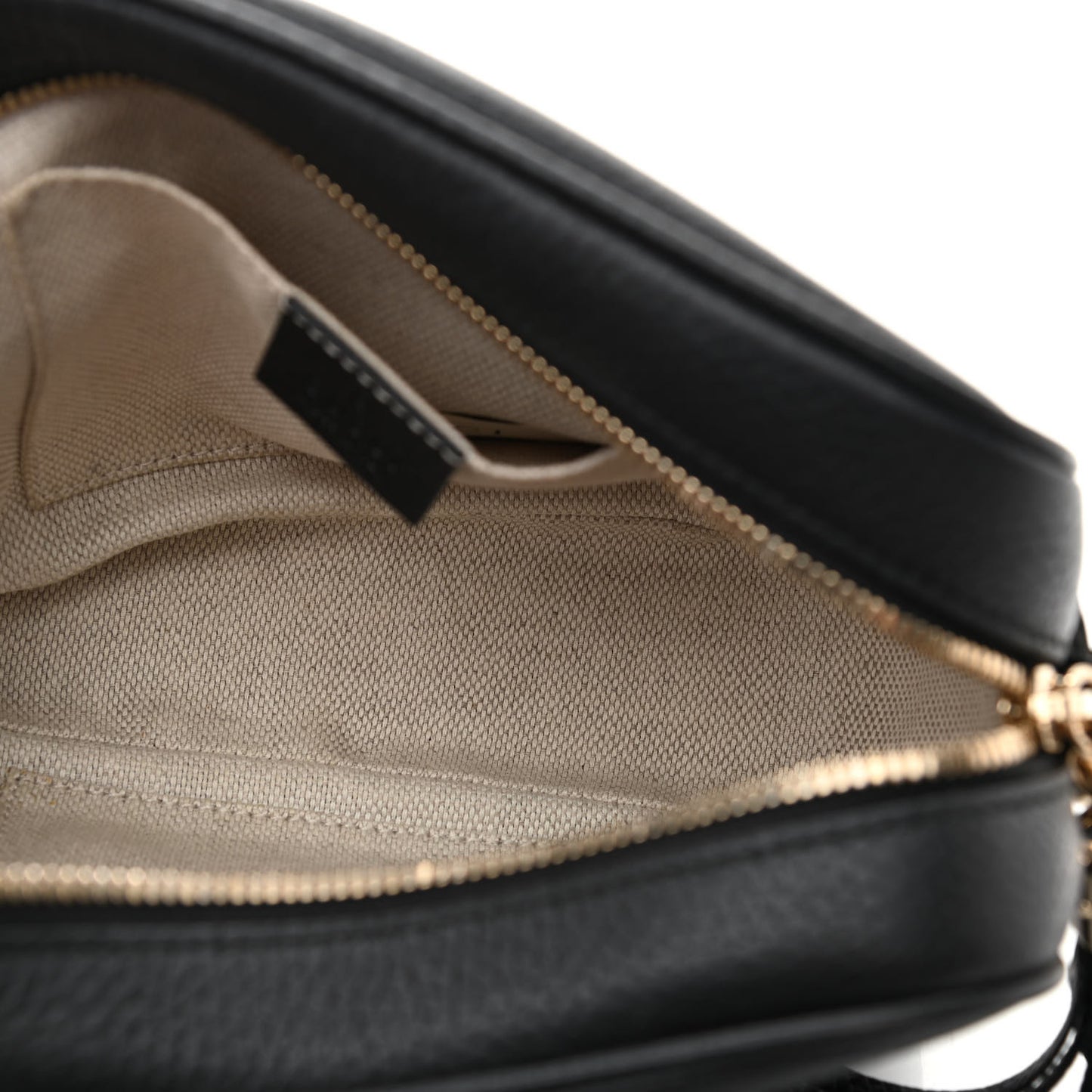 Pebbled Calfskin Small Soho Disco Bag Black