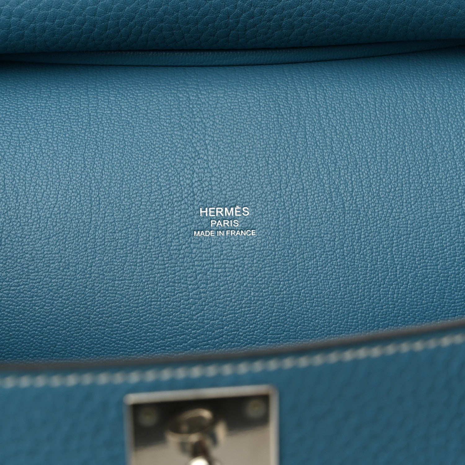 Hermes Taurillon Clemence Jypsiere 28 Blue Jean 6 of 14