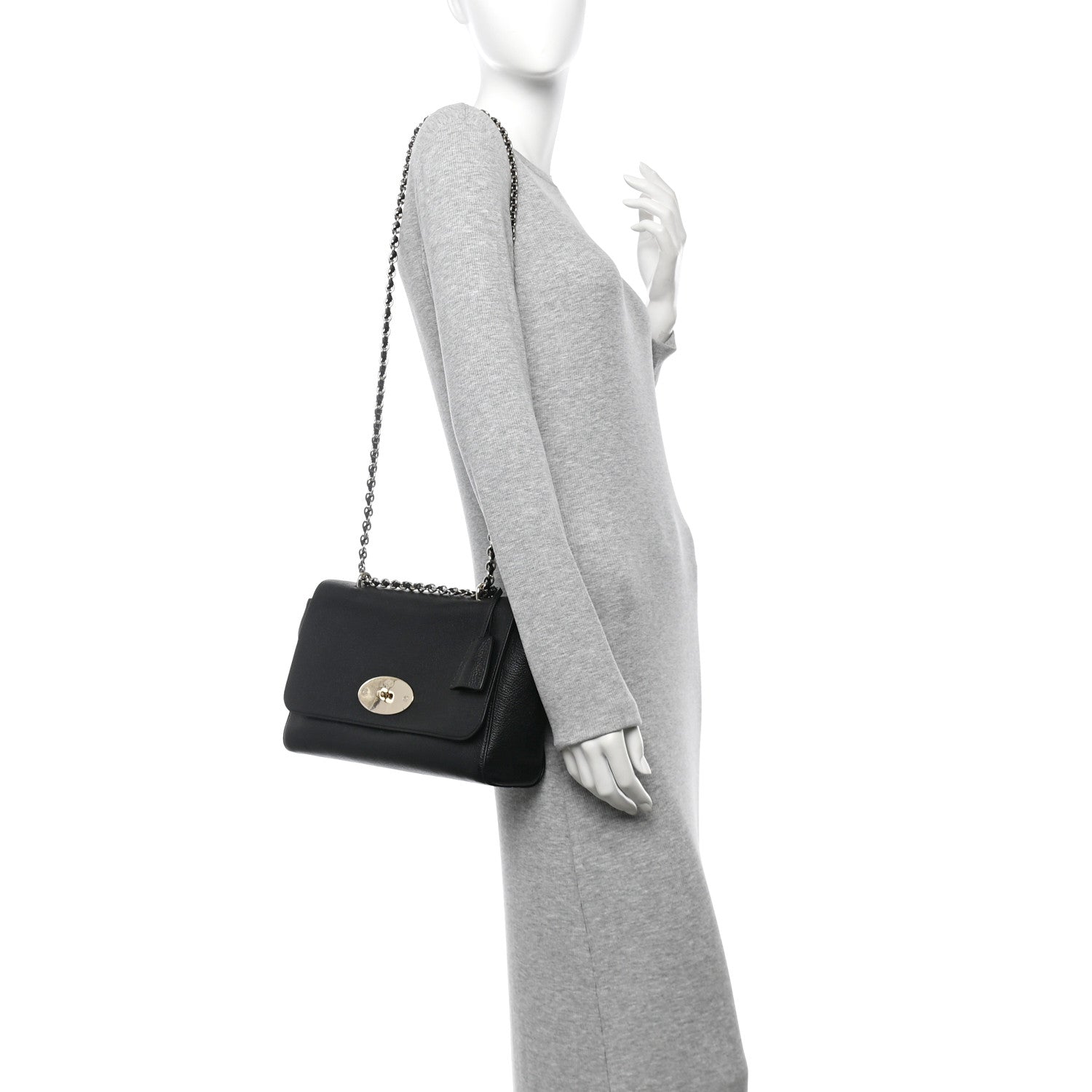 Mulberry Glossy Goatskin Medium Lily Black 2 of 11