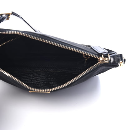 Prada Tessuto Nylon Pochette Bag Black 4 of 5