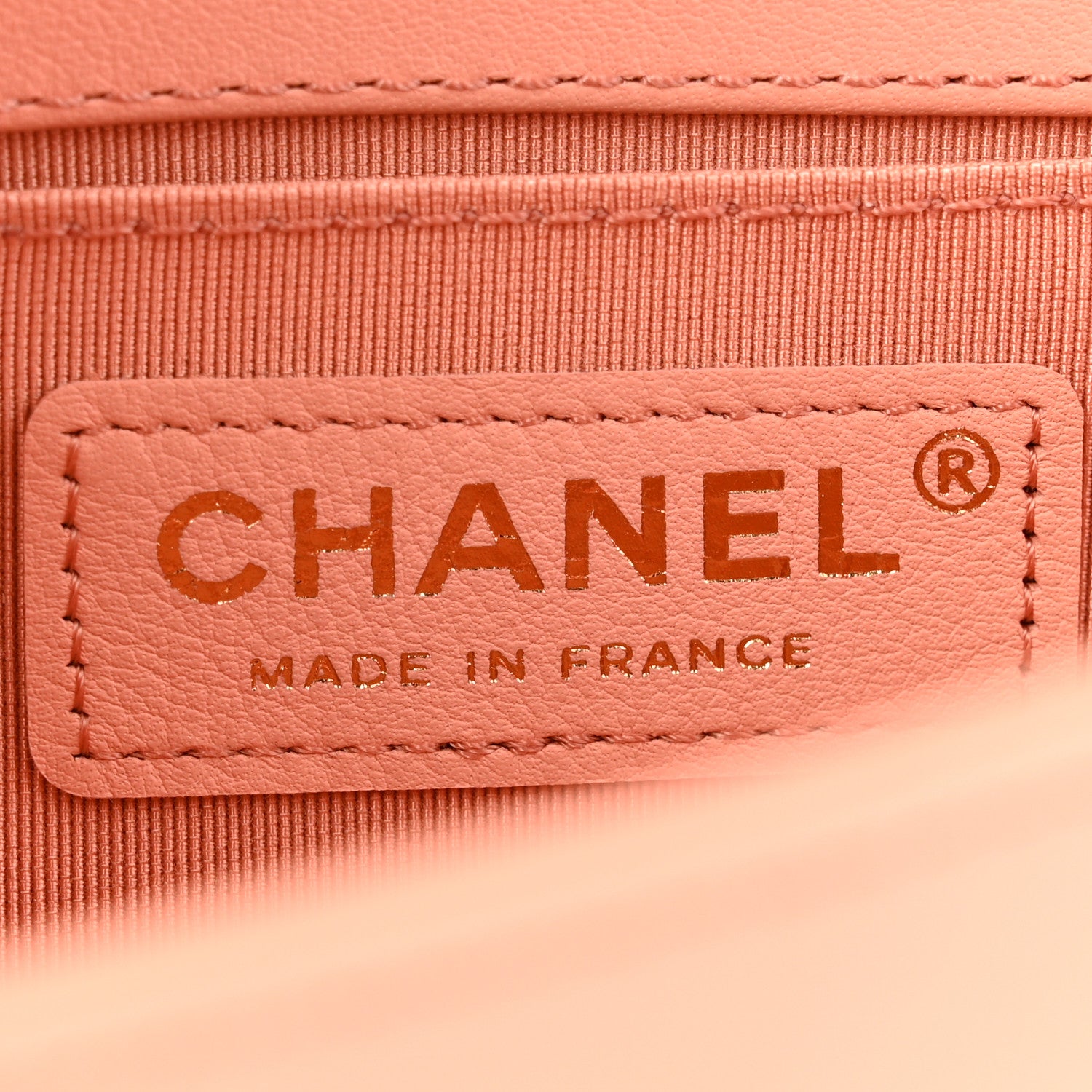 Chanel Calfskin Chevron Quilted Small Boy Flap Light Orange 6 of 12