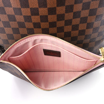 Louis Vuitton Damier Ebene Neo Neverfull MM Rose Ballerine 10 of 15