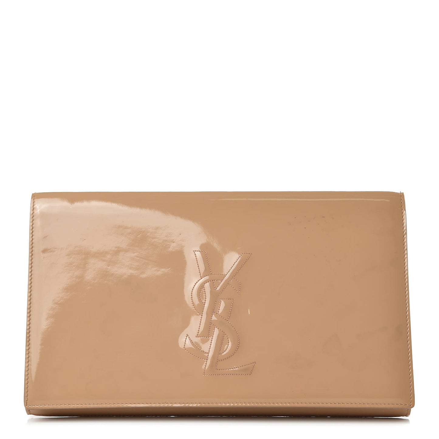 Patent Calfskin Monogram Large Belle De Jour Clutch Chair
