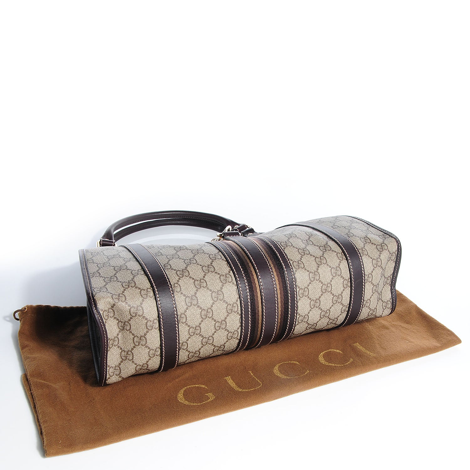 Gucci GG Plus Monogram Medium Joy Shoulder Bag Dark Brown 4 of 7