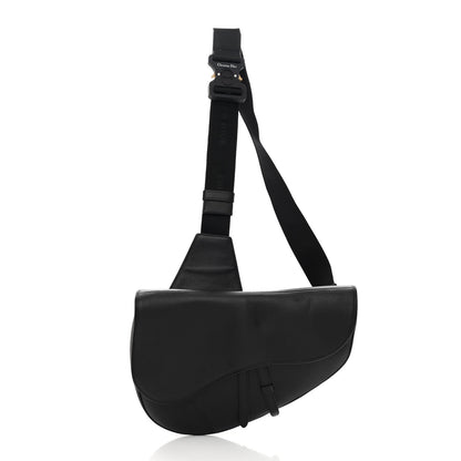 Christian Dior Grained Calfskin Mens Maxi Saddle Bag Back 3 of 15