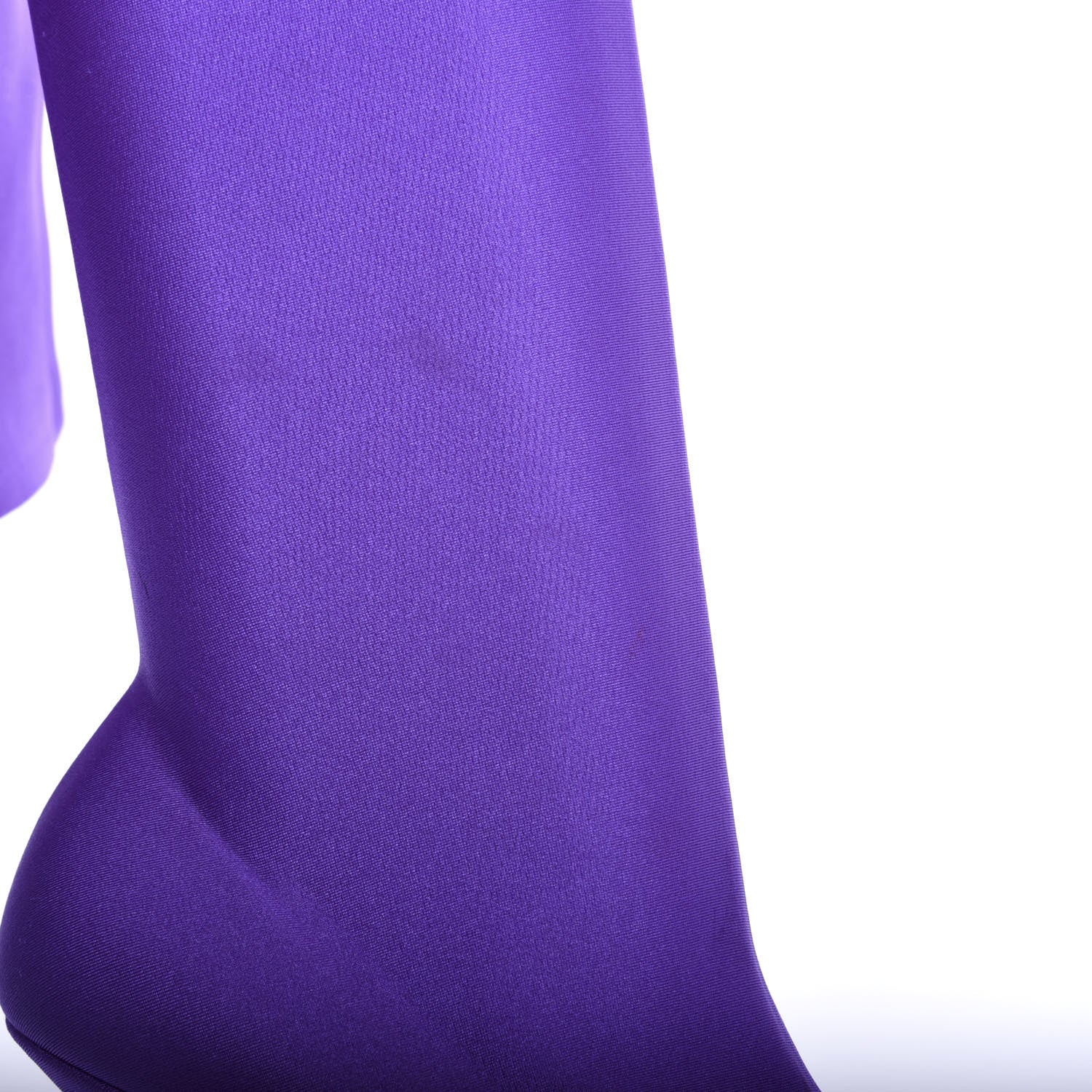 Balenciaga Spandex Pointed Toe Knife Thigh High Boots 35 Violet 11 of 11