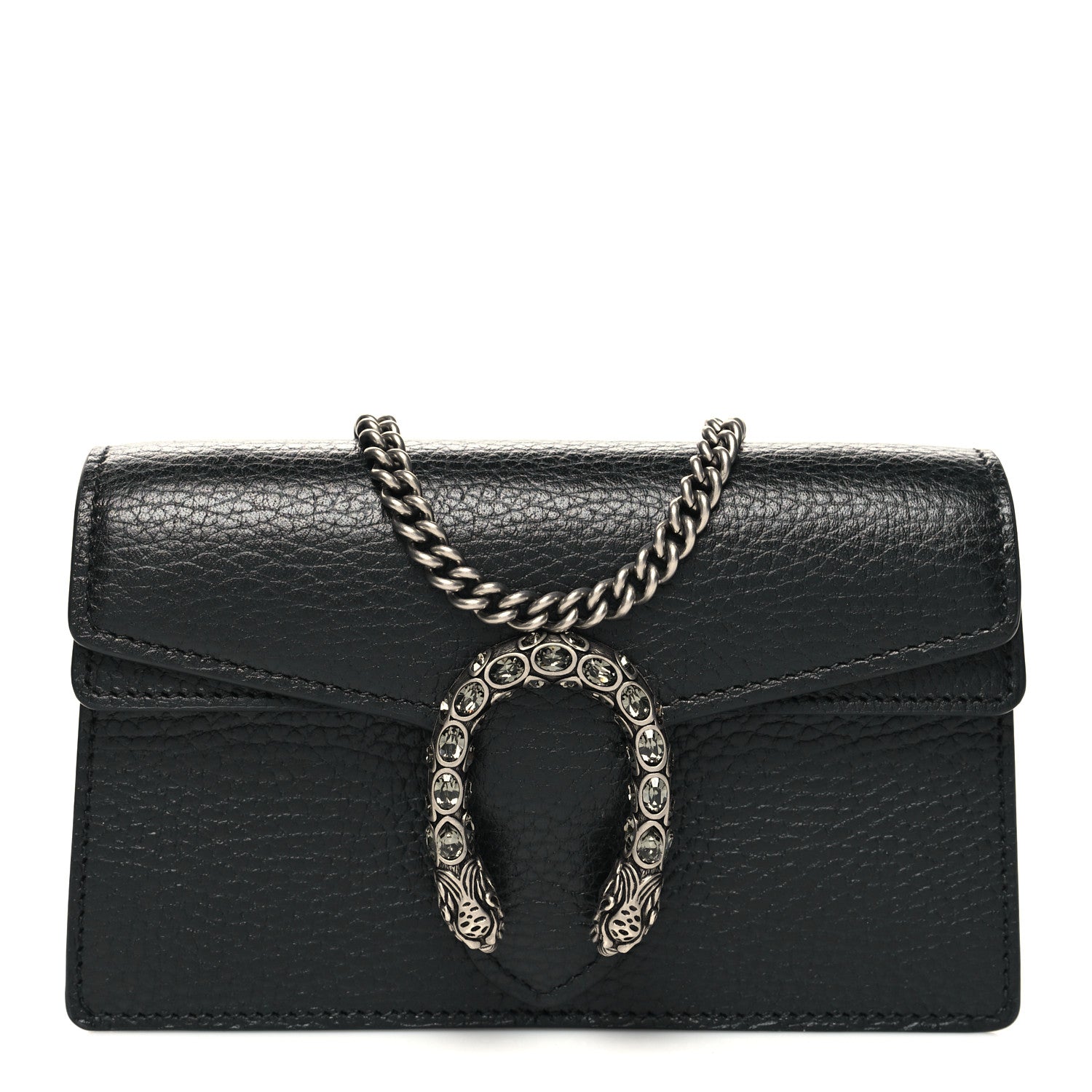 Gucci Calfskin Super Mini Dionysus Shoulder Bag Black 1 of 10