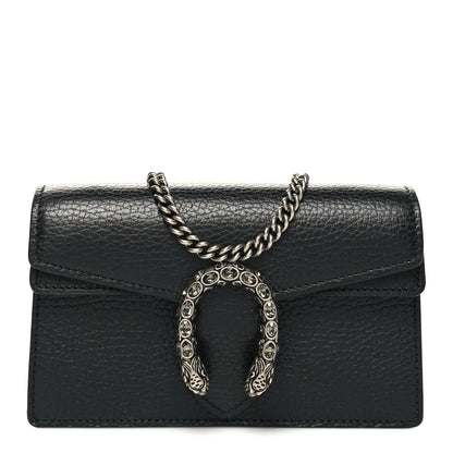 Gucci Calfskin Super Mini Dionysus Shoulder Bag Black 1 of 10