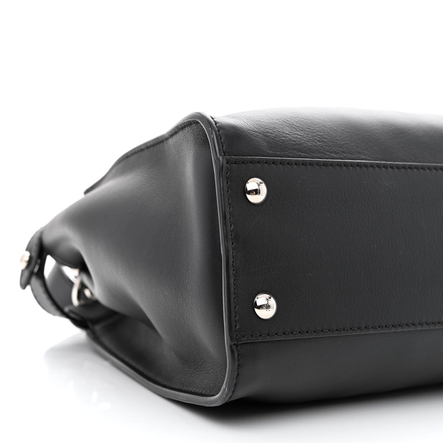 Vitello Seta Snakeskin Crocodile Monster Eyes Medium Peekaboo Iconic Satchel Black Girasole