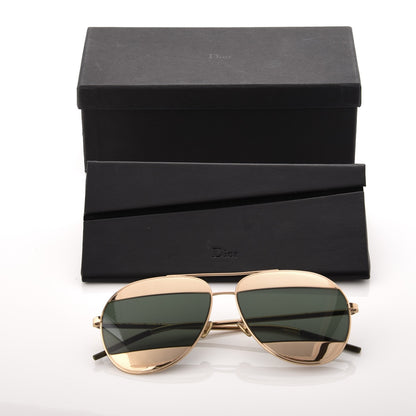 Christian Dior Split 1 Aviator Sunglasses Gold Silver 7 of 7