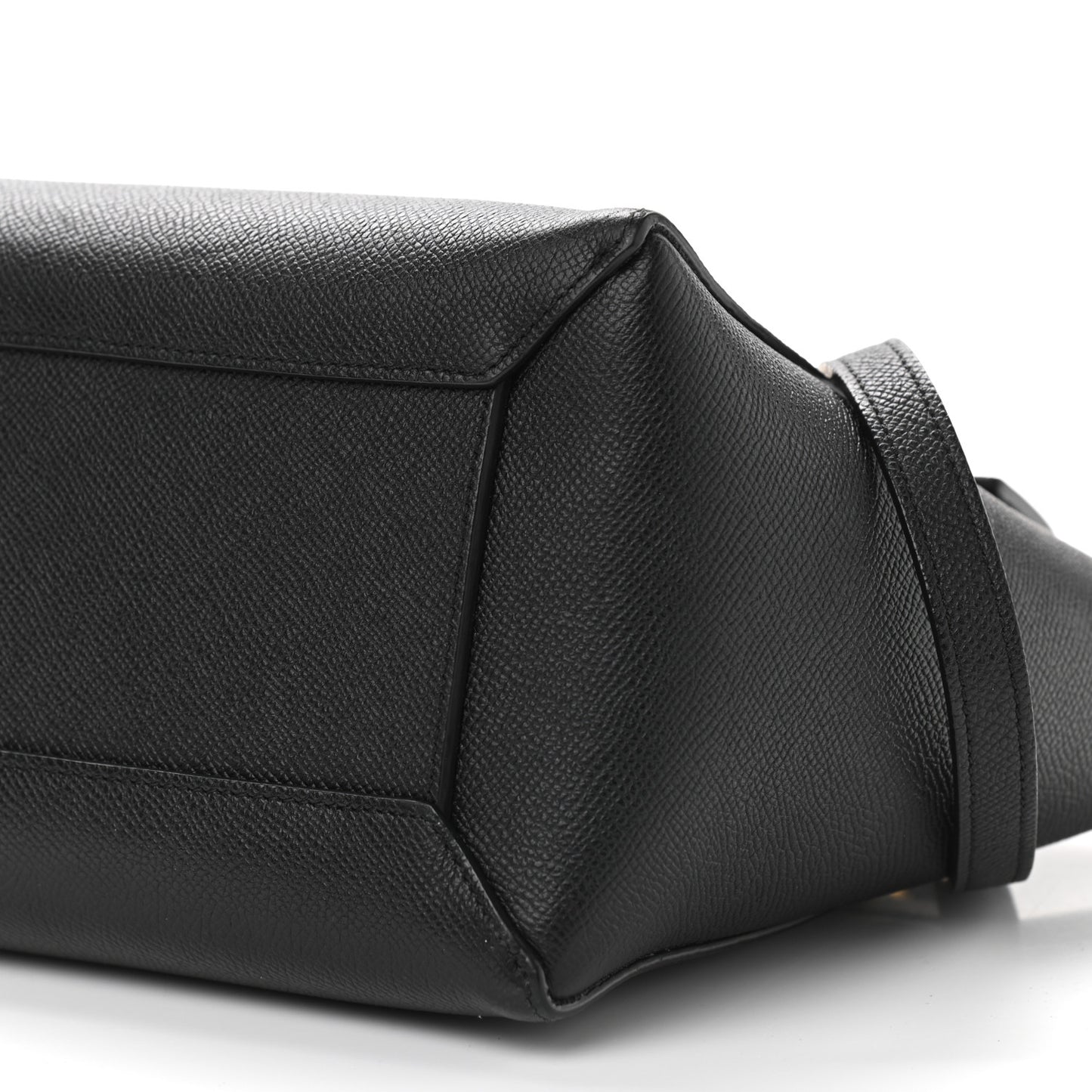 Grained Calfskin Micro Belt Bag Black