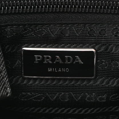 Prada Tessuto Stampato Nylon Flat Messenger Bag Black 6 of 9
