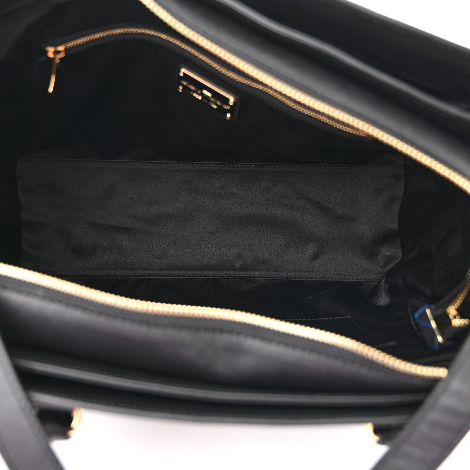 Salvatore Ferragamo Hammered Calfskin Briana Tote Black 5 of 9