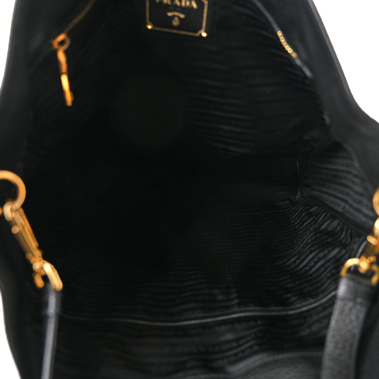 Vitello Daino Shopping Tote Black