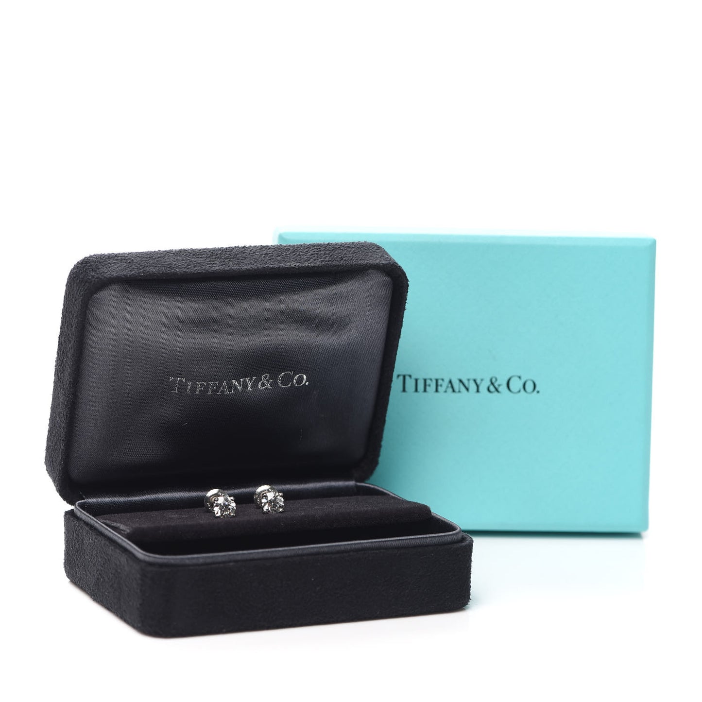 Platinum Diamond .80ctw Solitaire Earrings