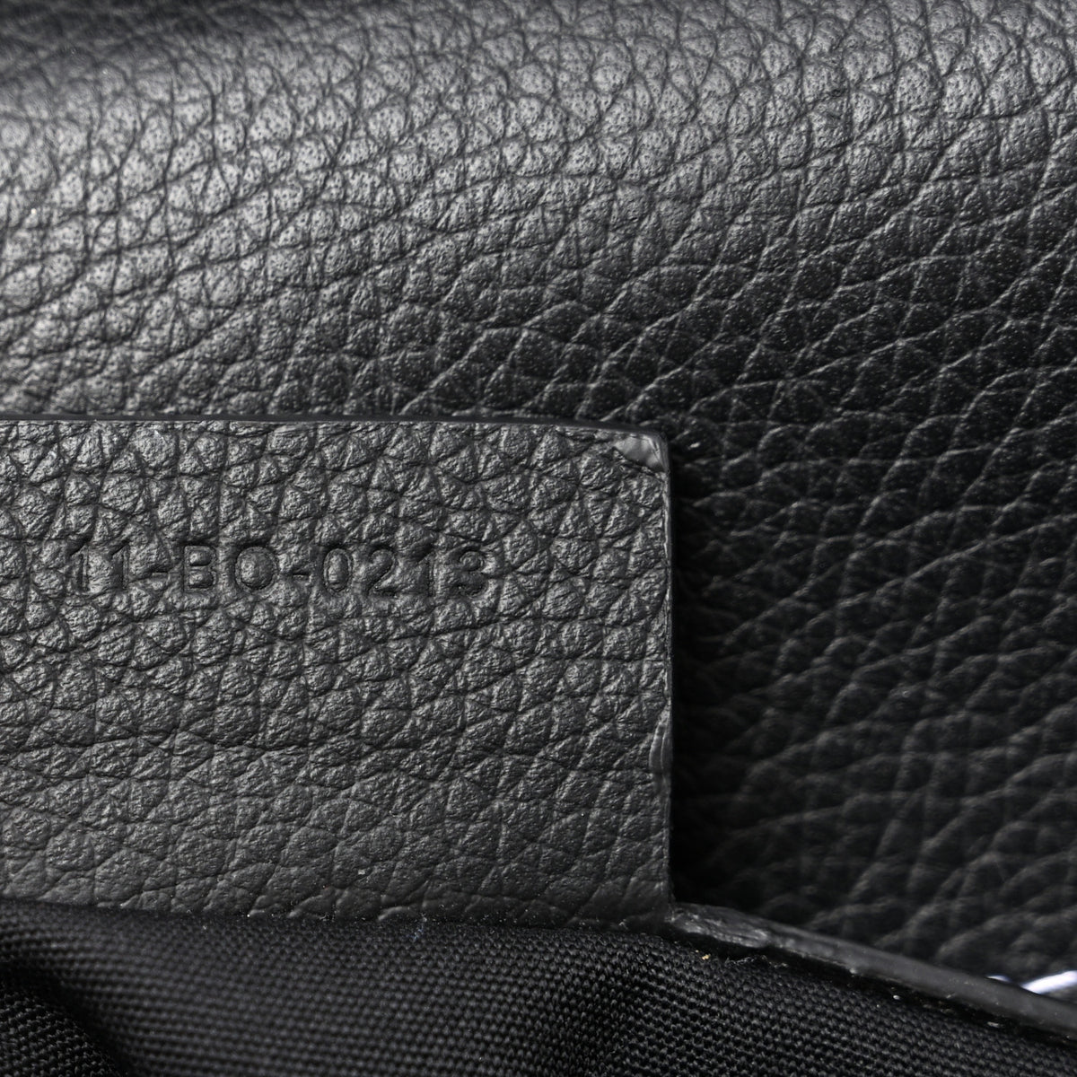 Grained Calfskin Maxi Gallop Backpack Black