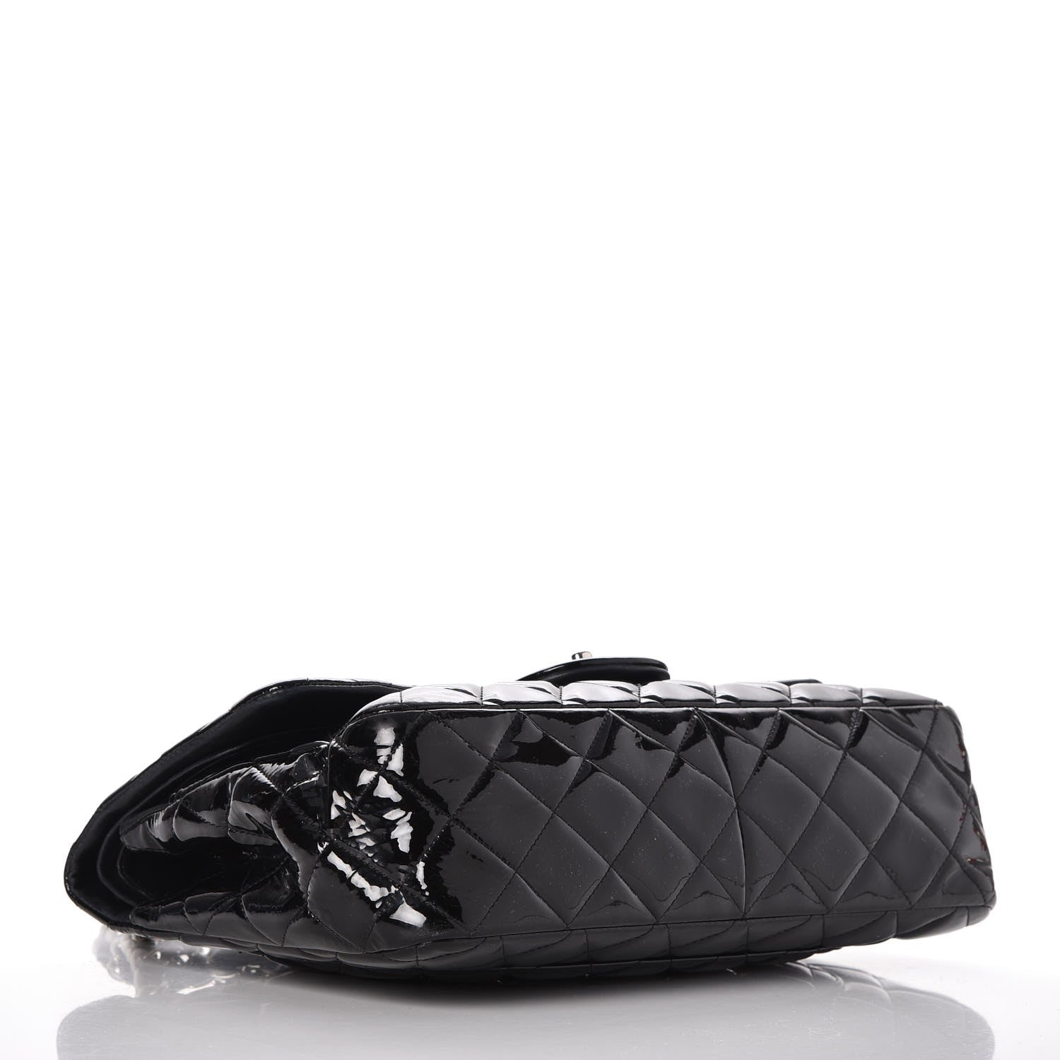 Chanel Patent Quilted Jumbo Double Flap Black 5 of 12