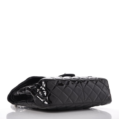 Chanel Patent Quilted Jumbo Double Flap Black 5 of 12