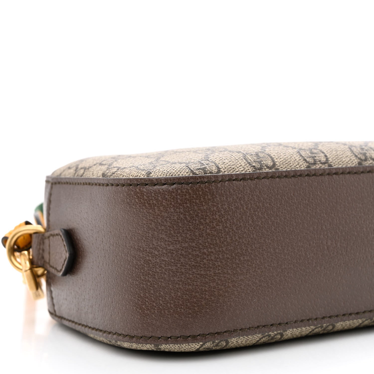 Gucci GG Supreme Monogram Web Neo Vintage Shoulder Bag Beige New Acero Crop 9 of 10