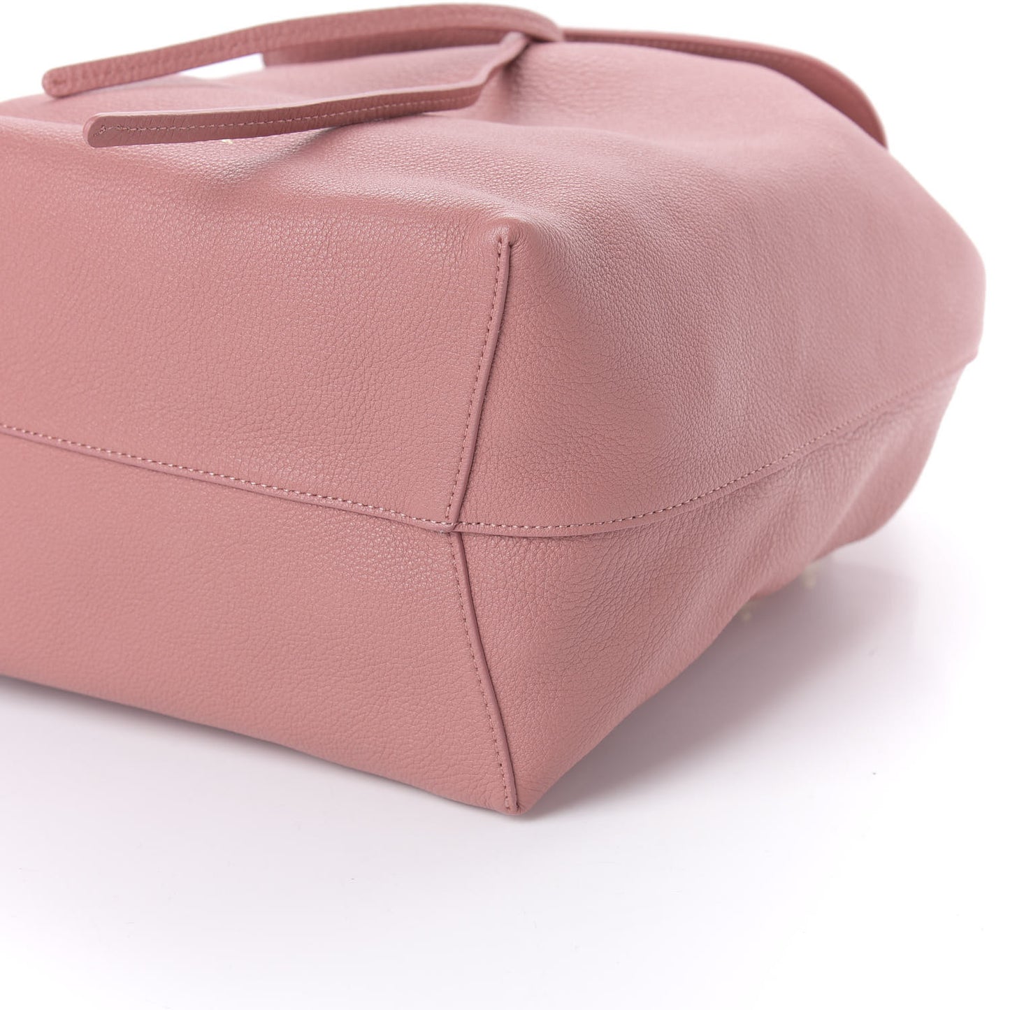 Tumbled Calfskin Backpack Bag Blush