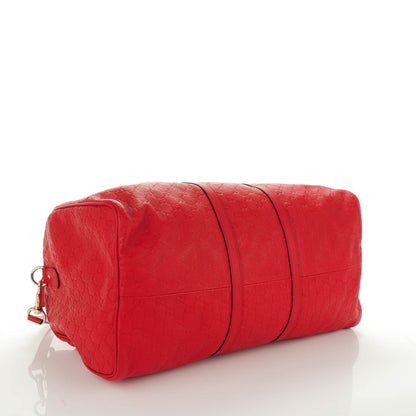 Gucci Guccissima Large Carry On Duffle Red 4 of 8