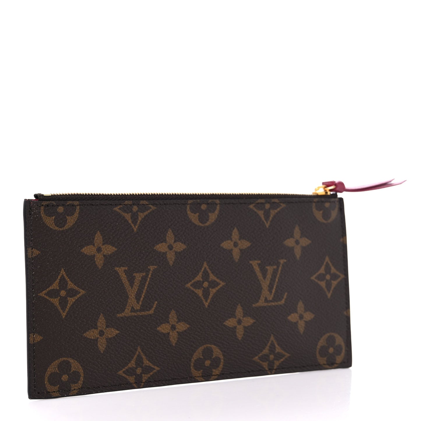 Monogram Felicie Chain Wallet Zippered Insert Fuchsia