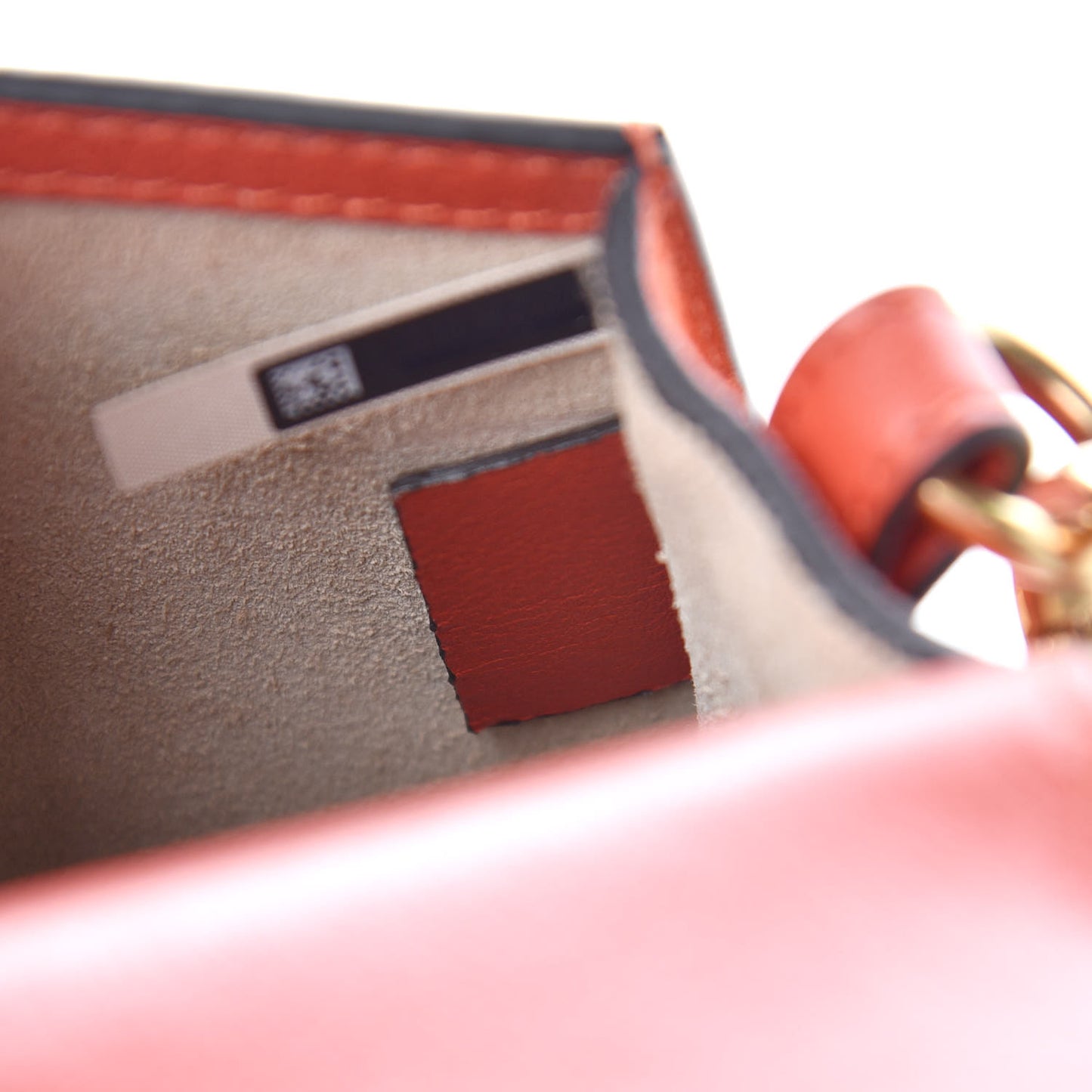 Calfskin Small Nile Bracelet Bag Earthy Red