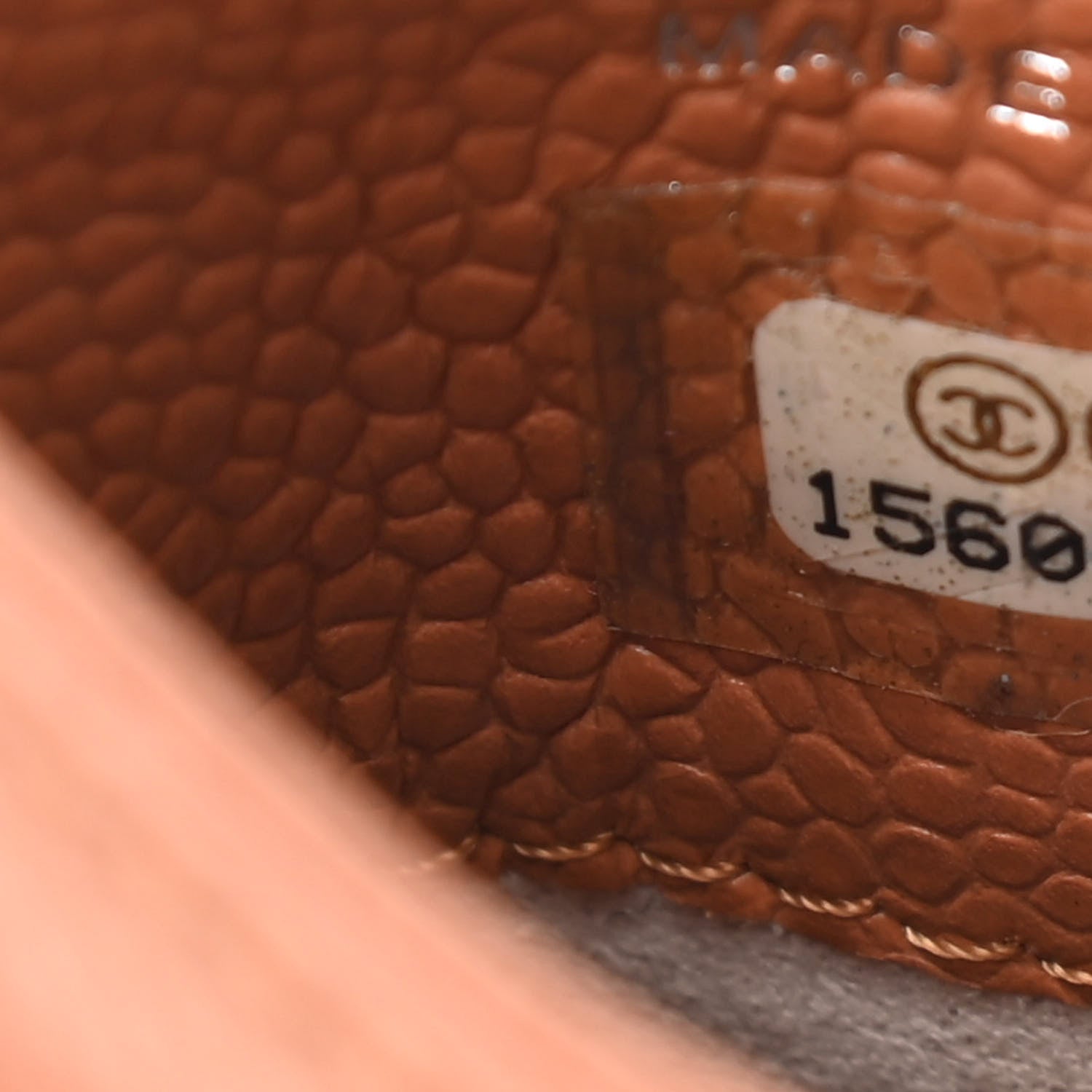 Chanel Caviar Quilted Card Holder Light Brown 7 of 7