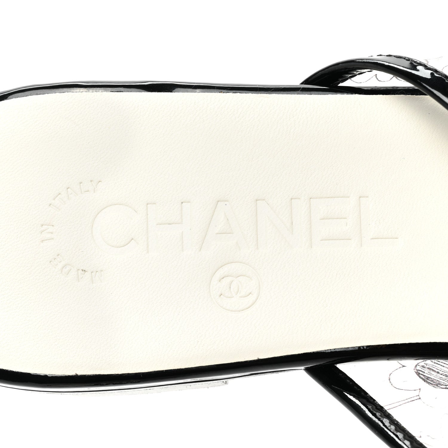Chanel PVC Fantasy Patent CC Mules 38 Black 7 of 8