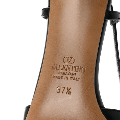 Valentino Garavani Calfskin Tonal Vlogo Slingback 80mm Pumps 37.5 Black 7 of 10