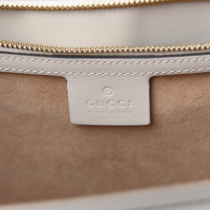 Gucci Calfskin Maxi Sylvie Top Handle Bag White 6 of 12