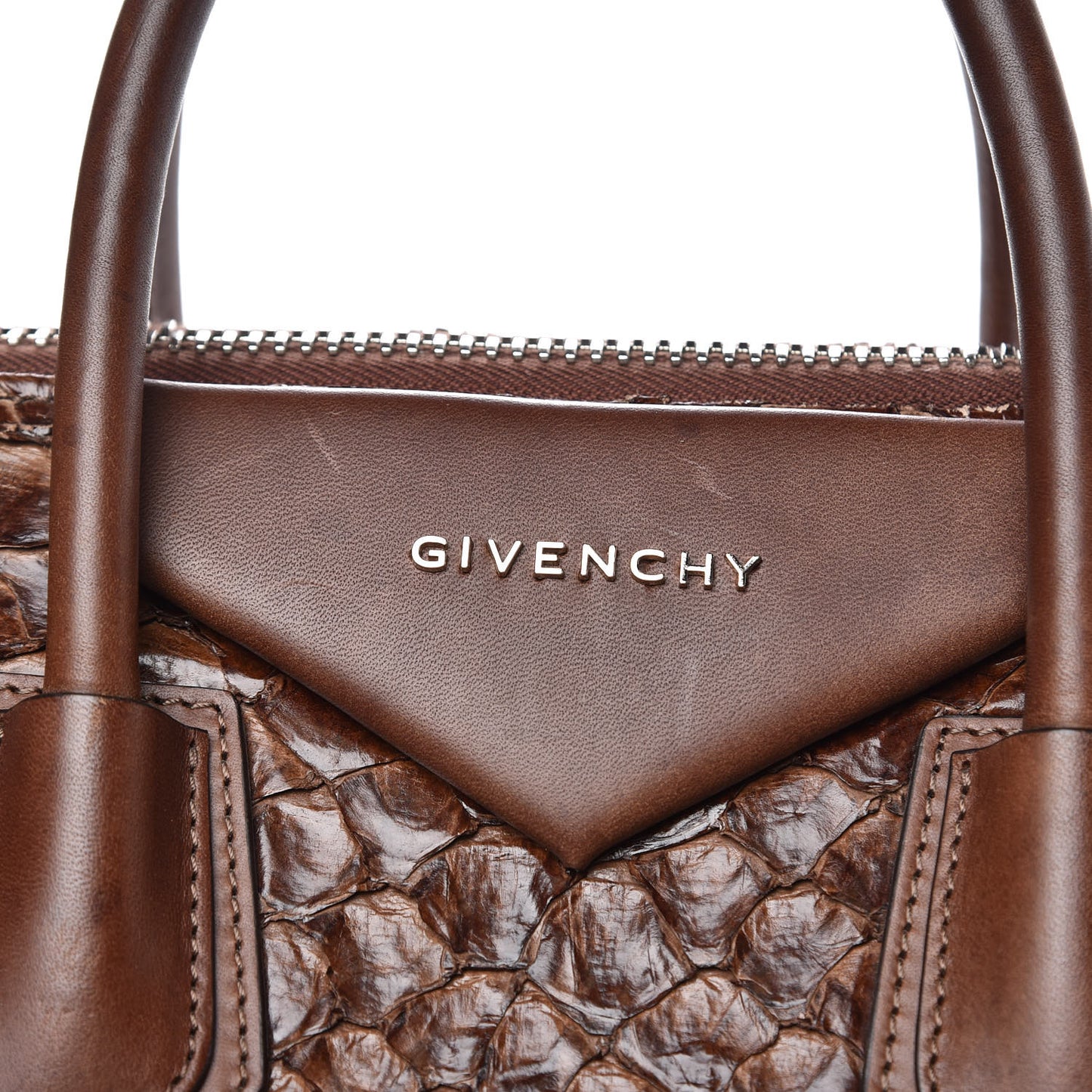 Calfskin Pirarucu Large Antigona Brown