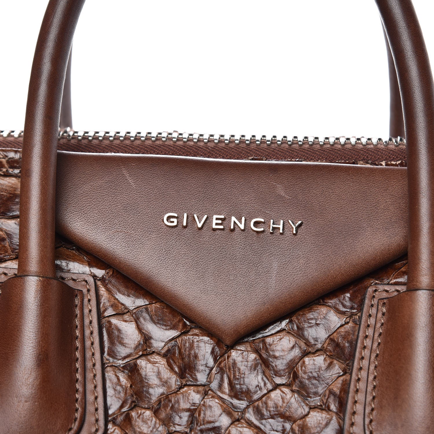 Givenchy Calfskin Pirarucu Large Antigona Brown 11 of 20